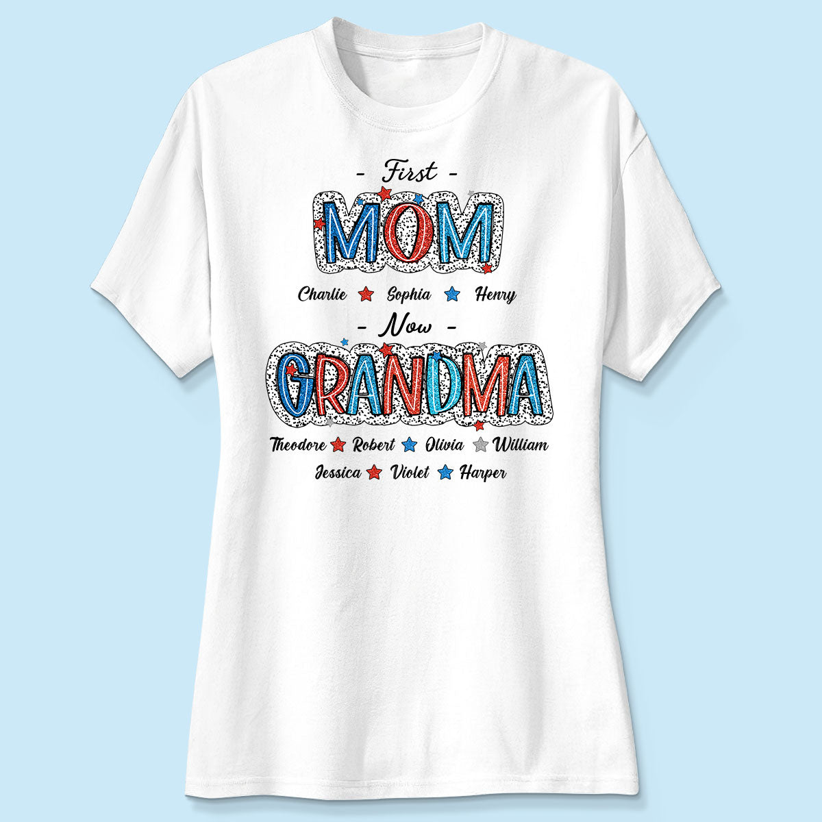 Personalized Shirt 4th Of July First Mom Now Grandma