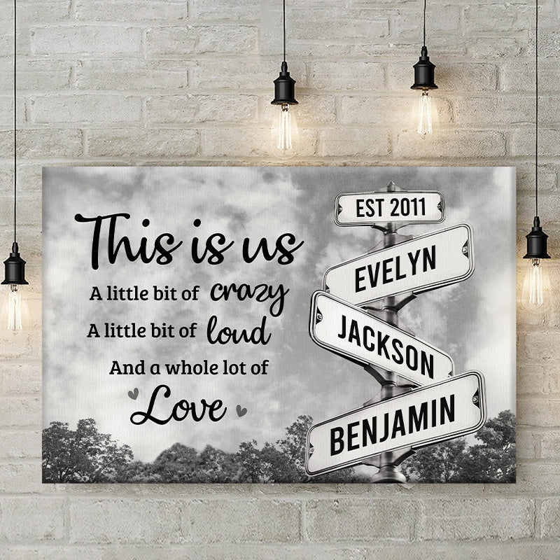 Personalized Canvas - "This Is Us, Full Of Love"