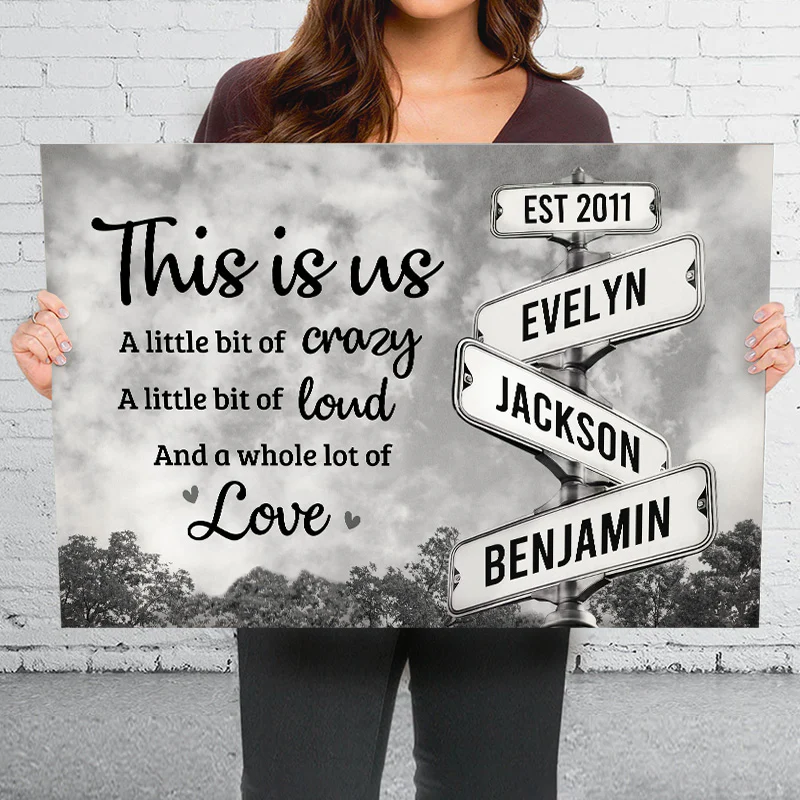 Personalized Canvas - "This Is Us, Full Of Love"