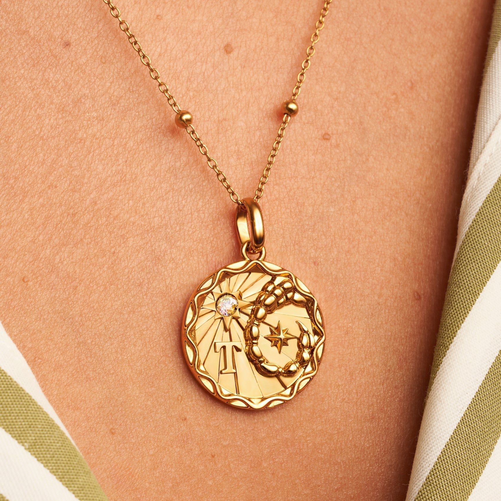 Custom Zodiac Coin Necklace