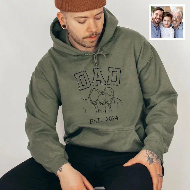 Custom Embroidered Portrait Sweatshirt