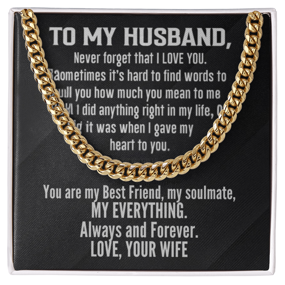 Cuban Link Chain To My Husband