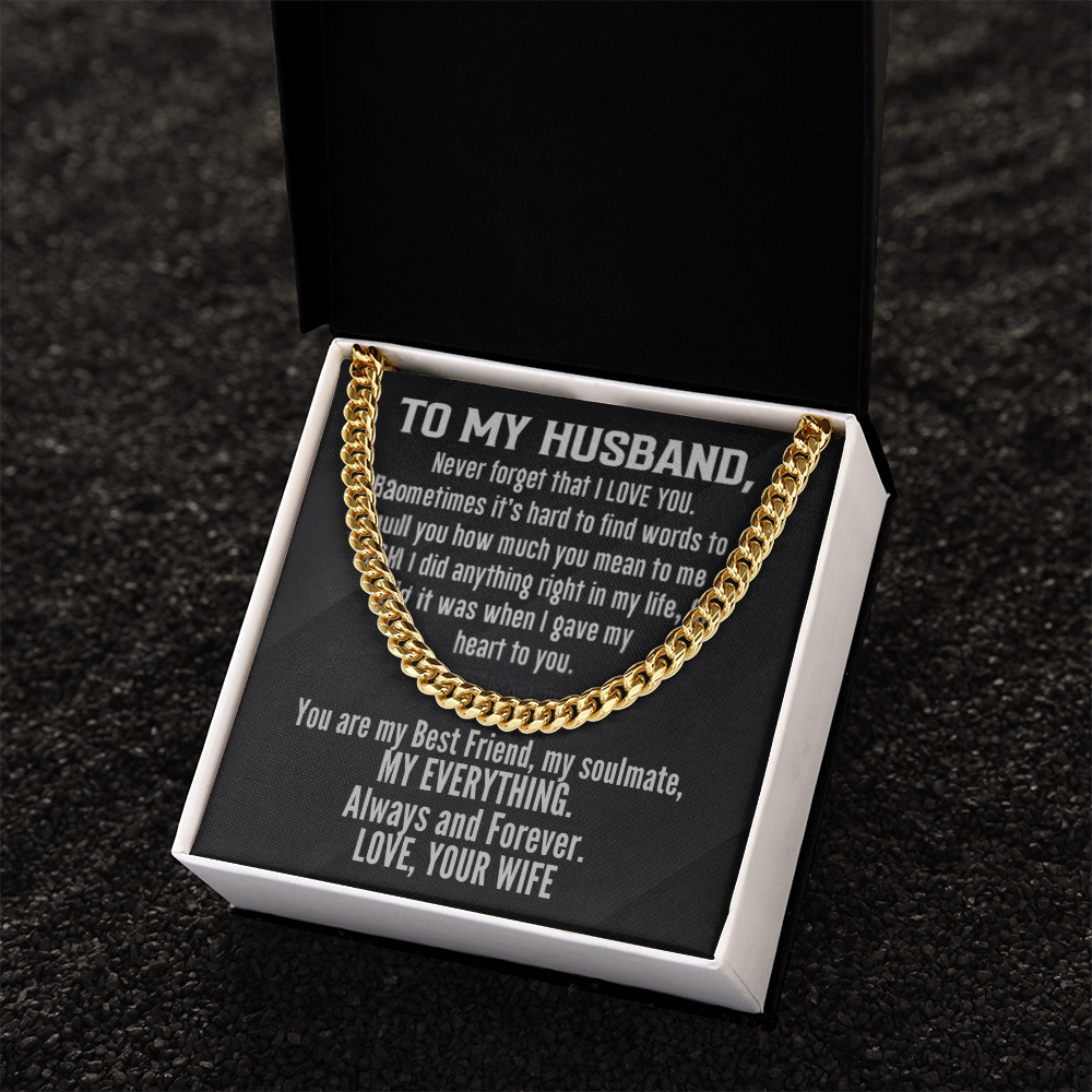 Cuban Link Chain To My Husband