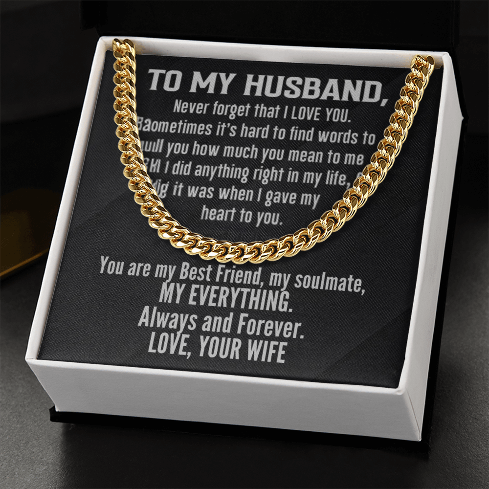 Cuban Link Chain To My Husband
