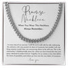 Promise Necklace for Him - Boyfriend Birthday & Valentine’s Day Gift, Cuban Link Promise Chain - CustomLove