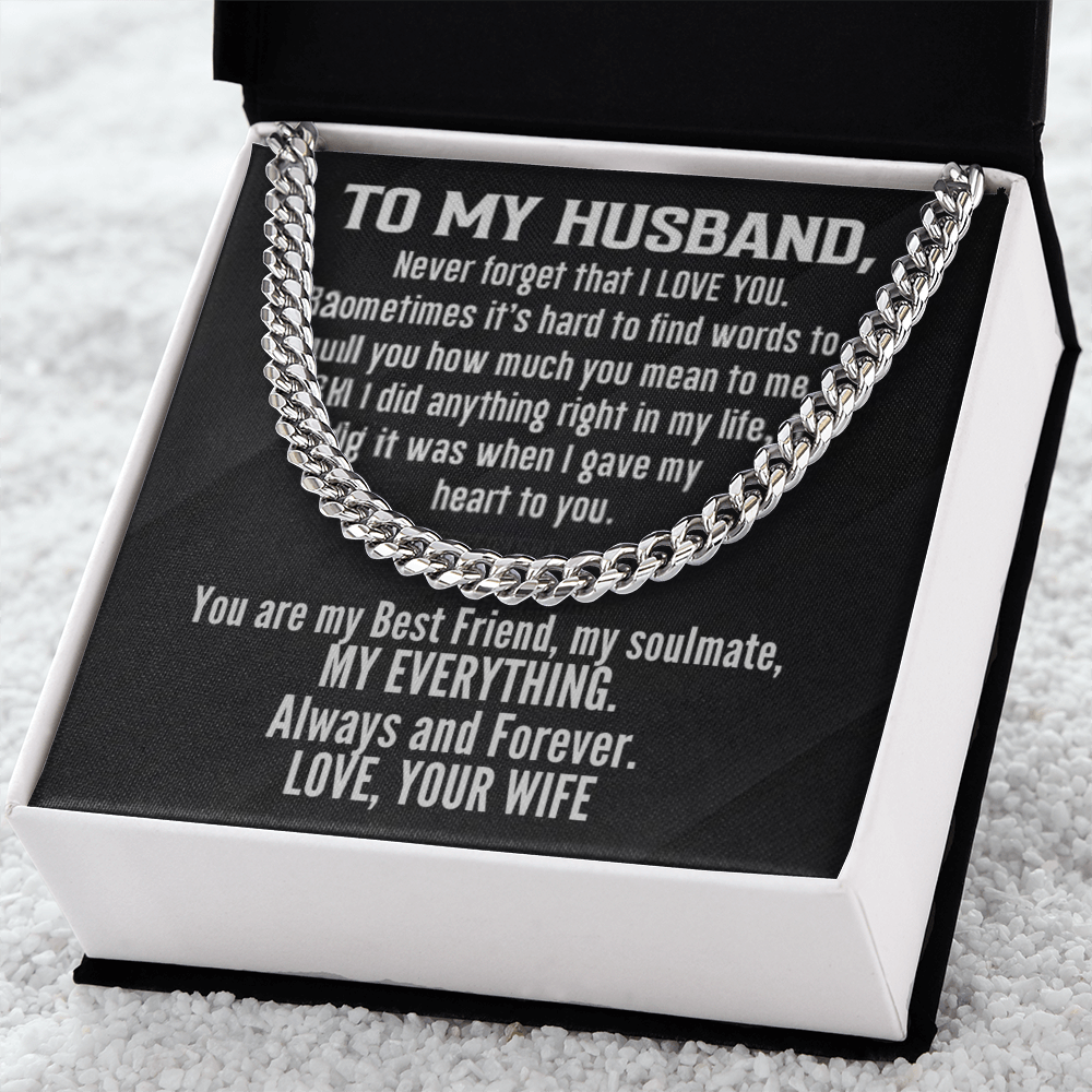 Cuban Link Chain To My Husband