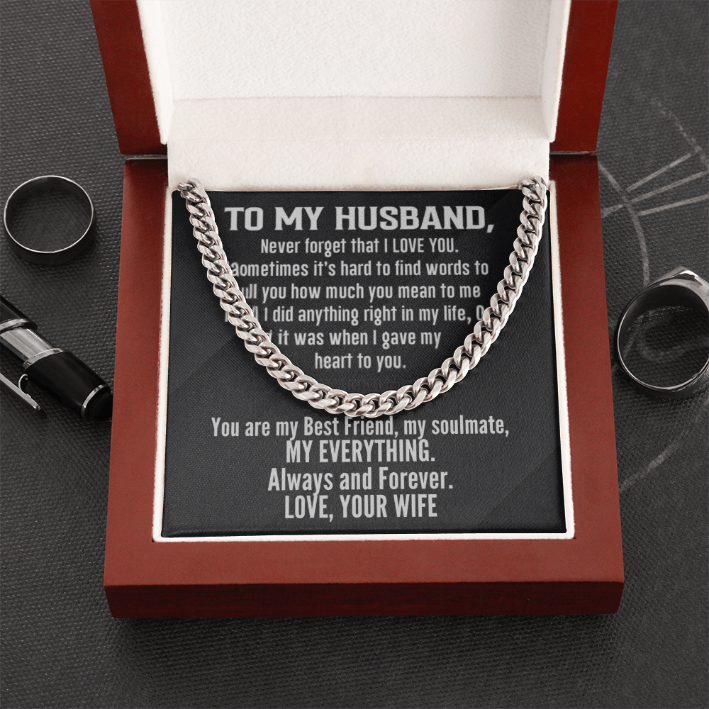 Cuban Link Chain To My Husband