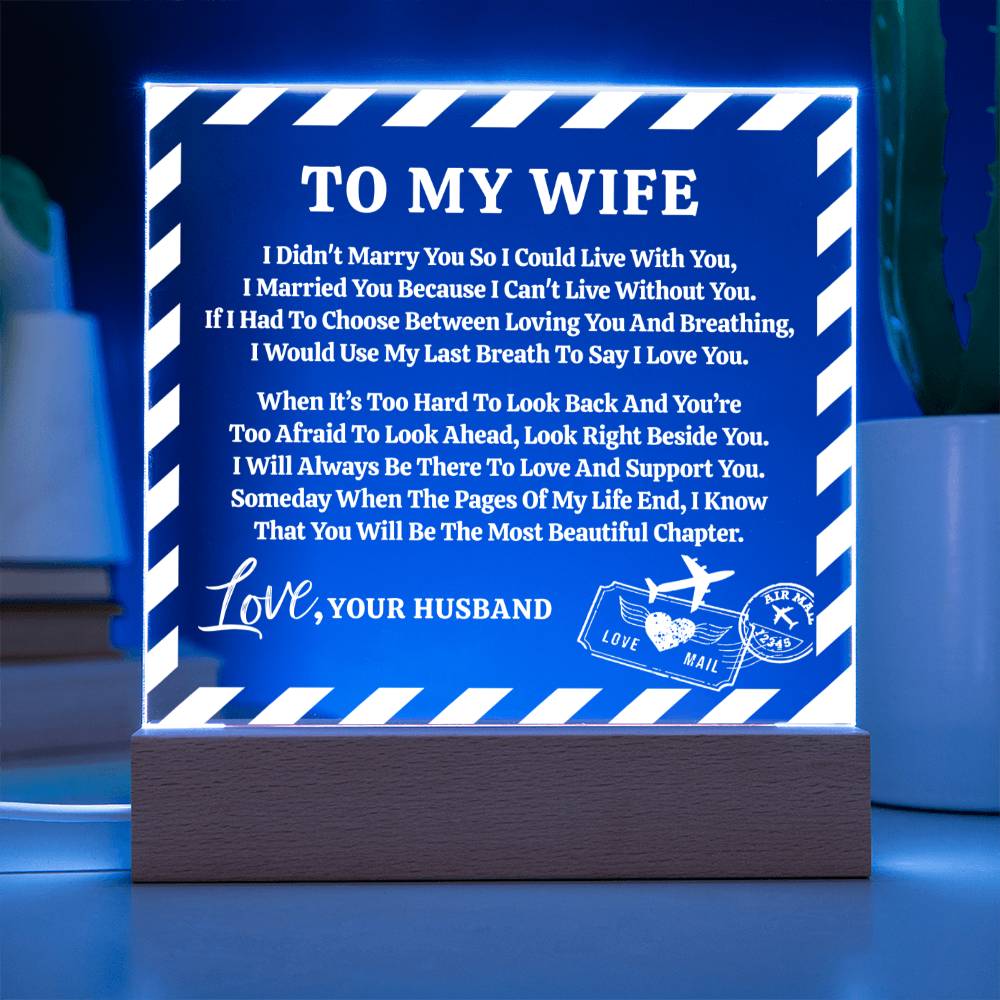 Love Letter Keepsake To My Wife From Husband