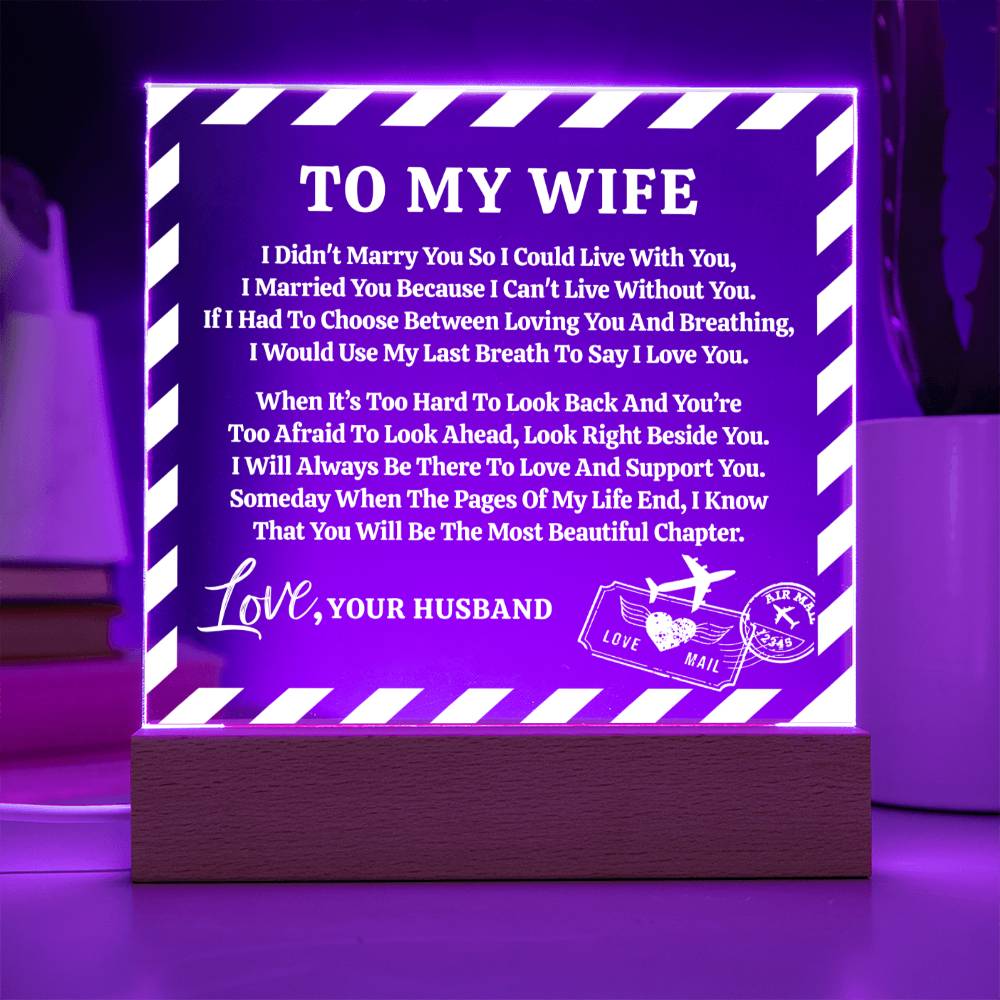 Love Letter Keepsake To My Wife From Husband