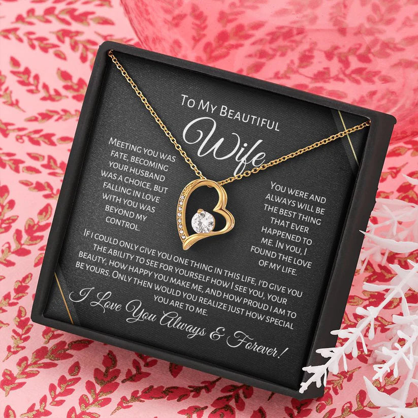 Forever Love Necklace - My Beautiful Wife - CustomLove