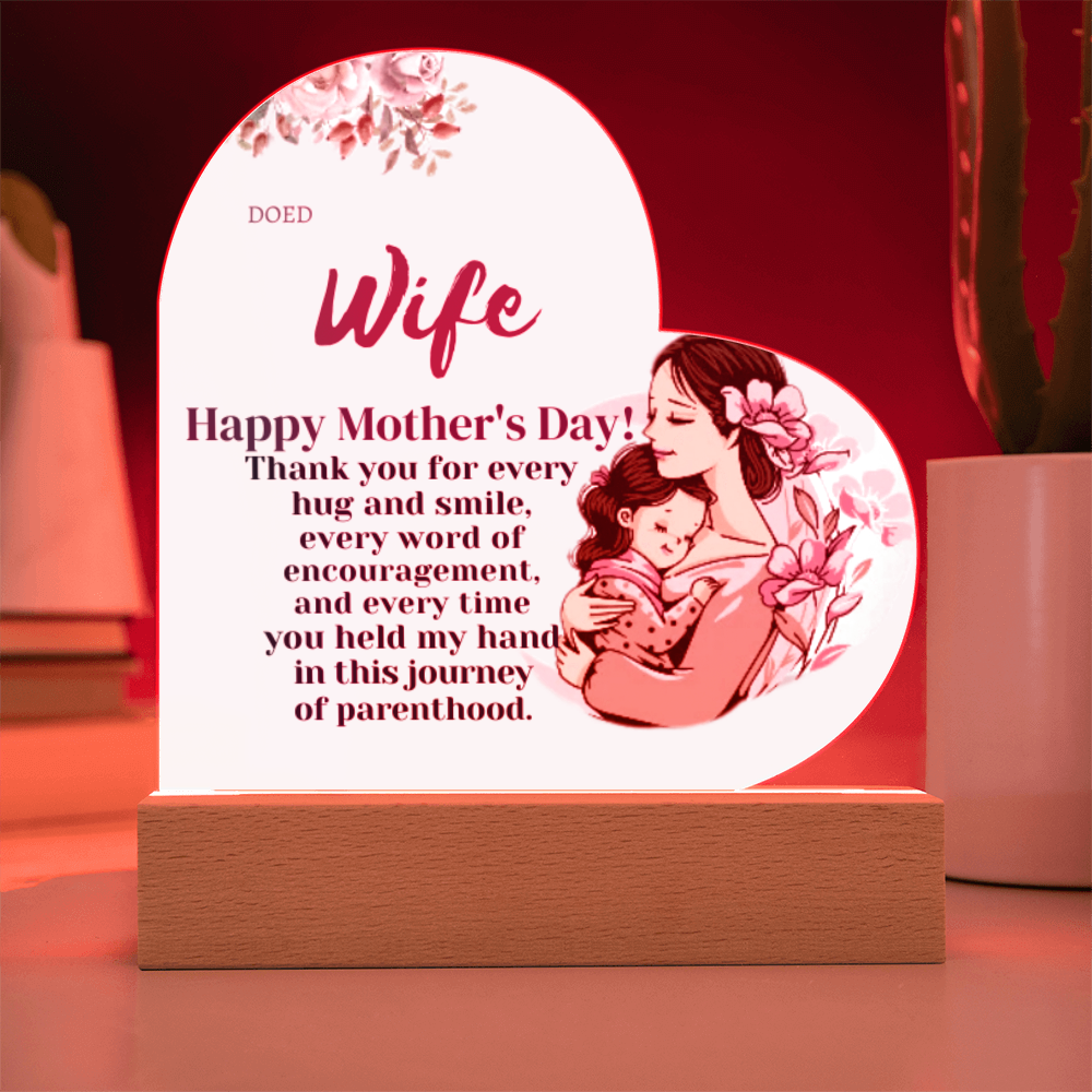 Acrylic Heart & Sweetest Devotion Flower Bouquet