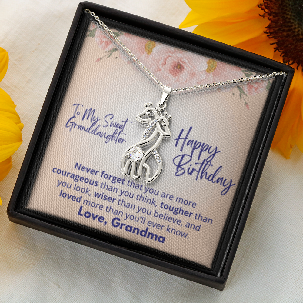 Gifraffe Necklace To Granddaughter