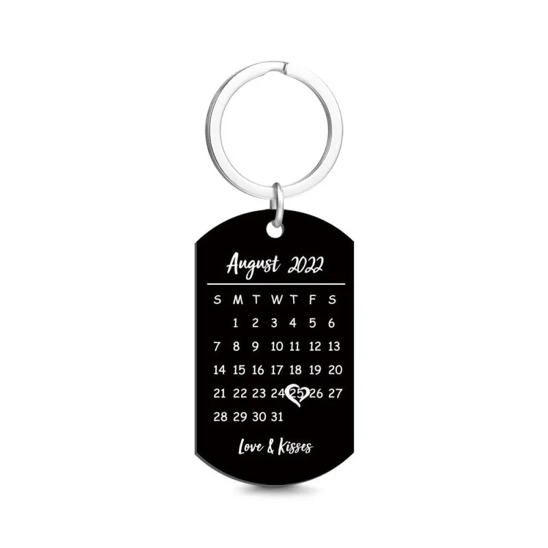 Personalized Calendar Keychain