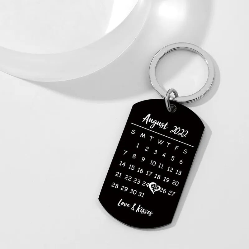 Personalized Calendar Keychain