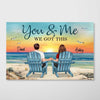 Personalized Canvas - Couple Sitting at Beach