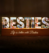 Personalized Bestie Photo Collage LED Night Light