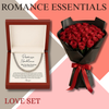 24 Roses Glitter Bouquet - Romance Essentials Bundle Deal