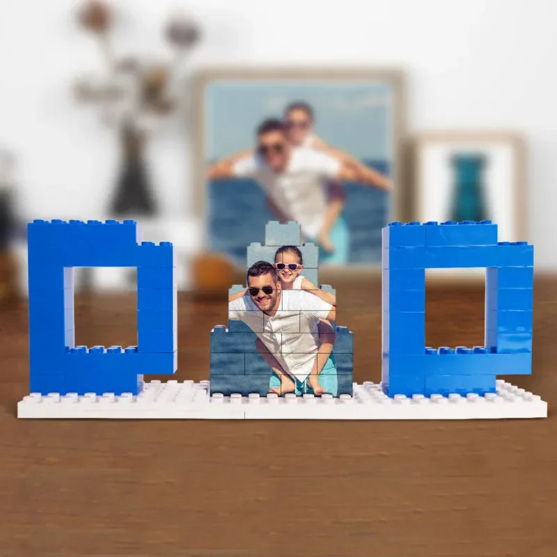 Personalized Dad Photo Brick Puzzle