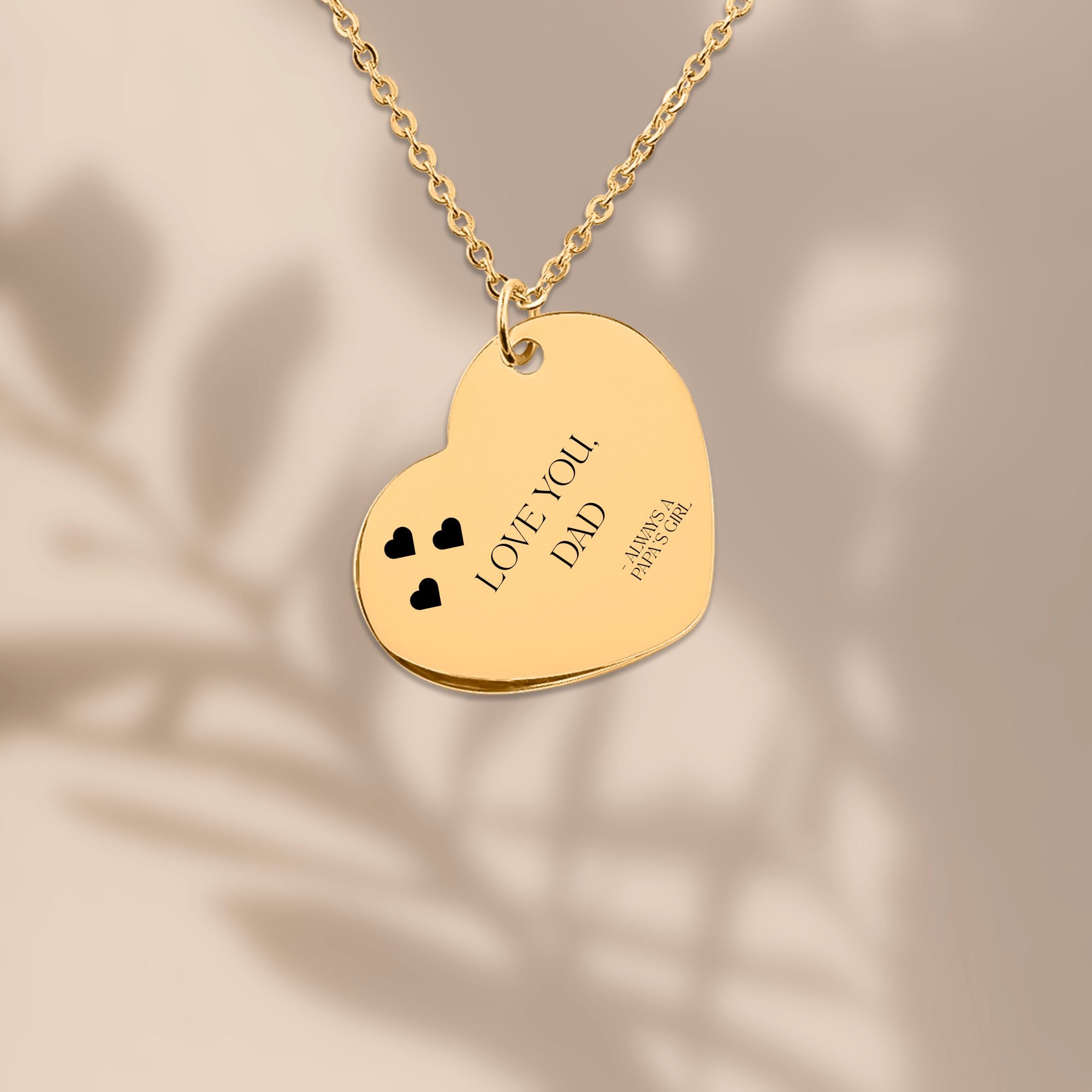 Daddy's Girl Heart Necklace