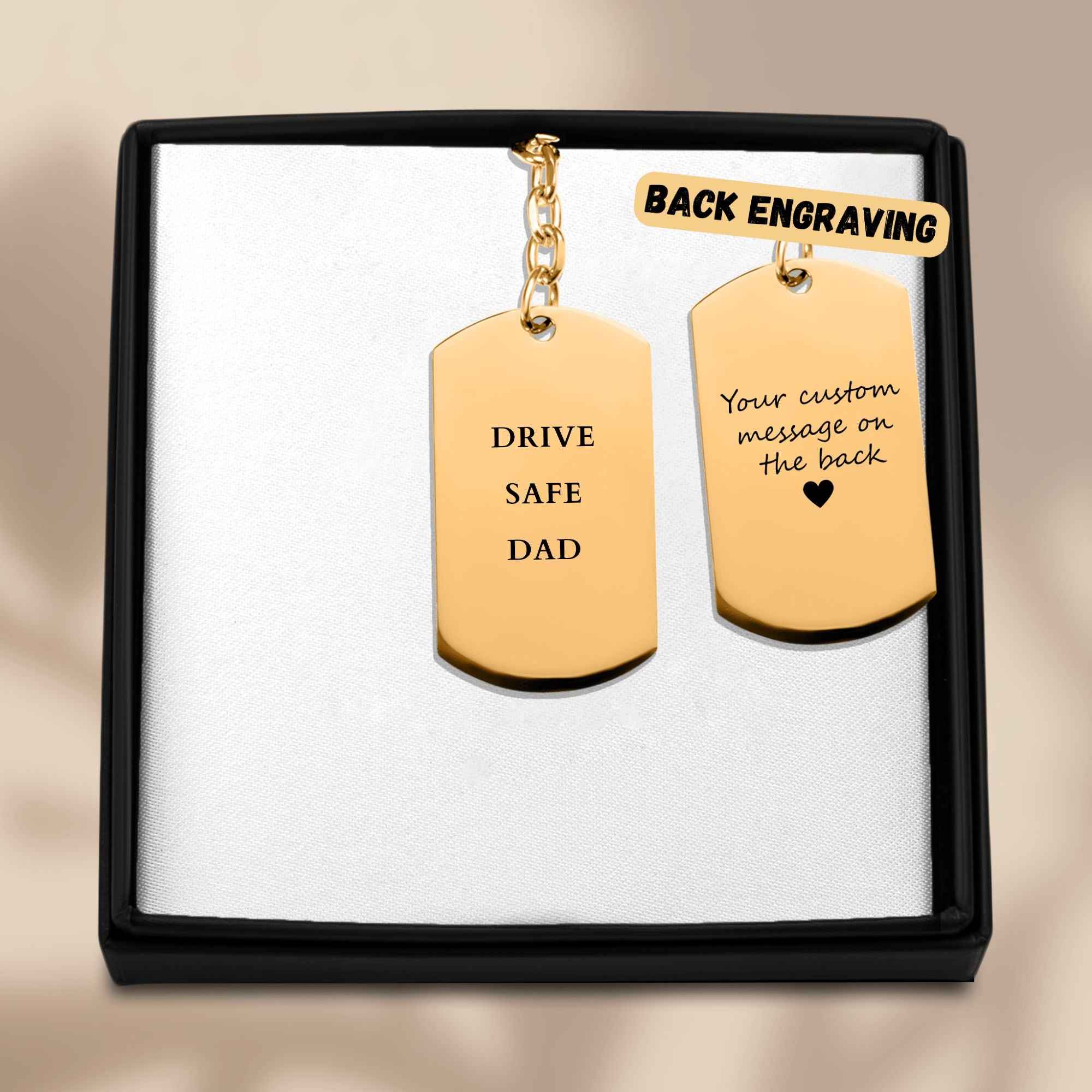 Drive Safely Dad Keychain