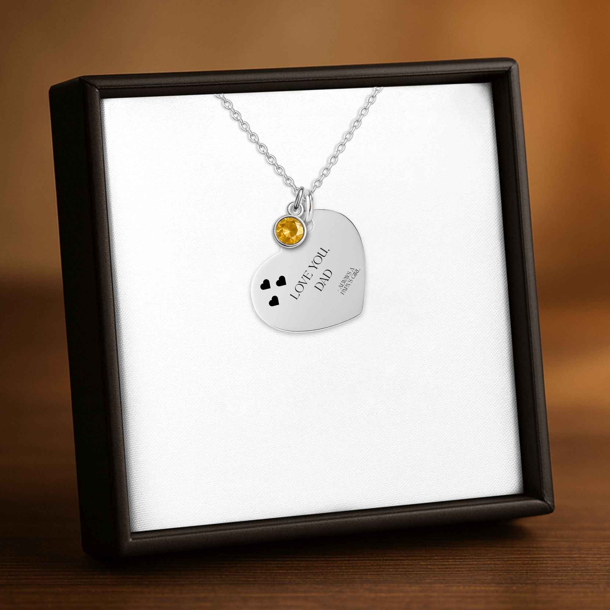 Papa's Girl Gift Necklace to Dad