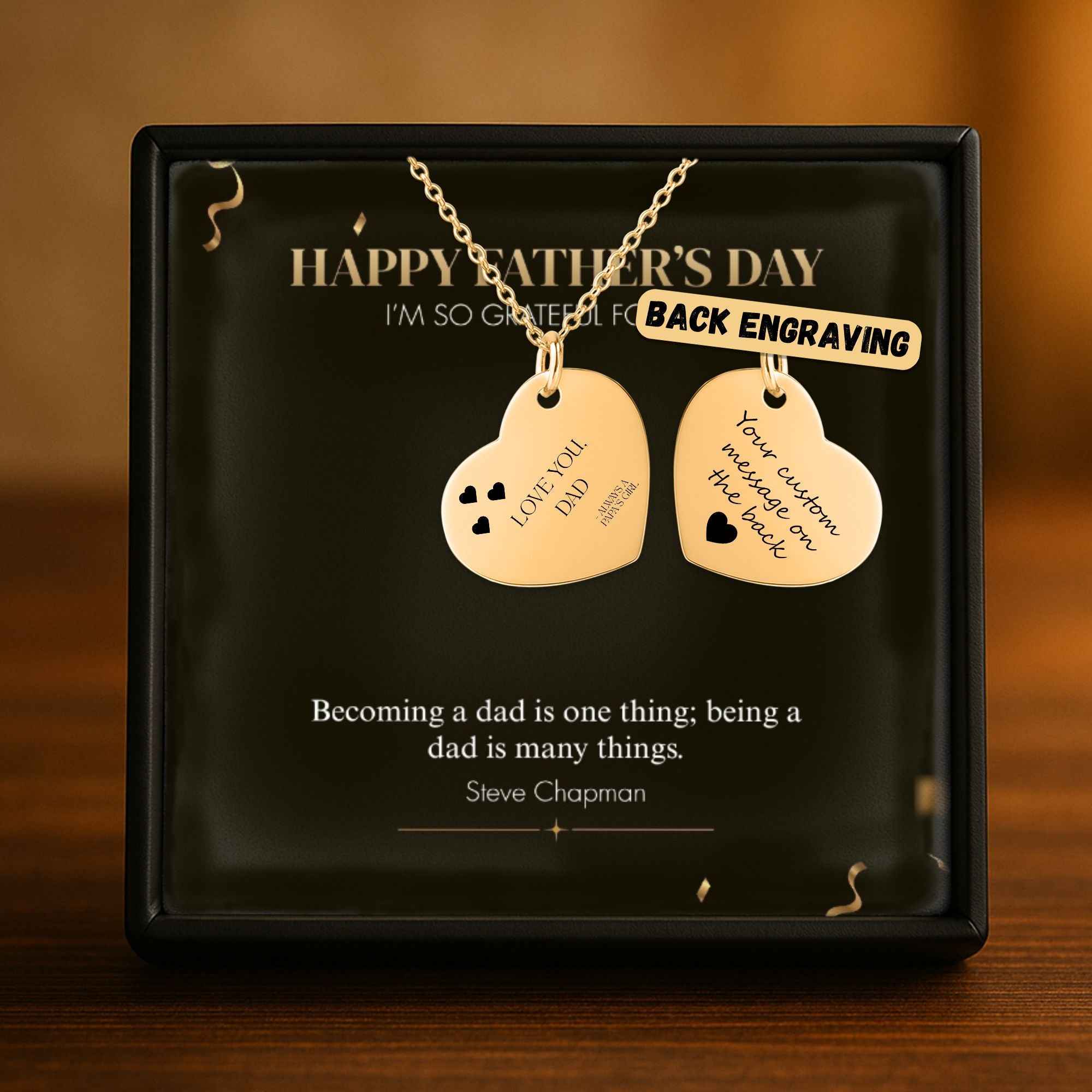 Daddy's Girl Heart Necklace