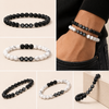 Dad Beaded Bracelet – Natural Stone Stretch Bracelet for Men