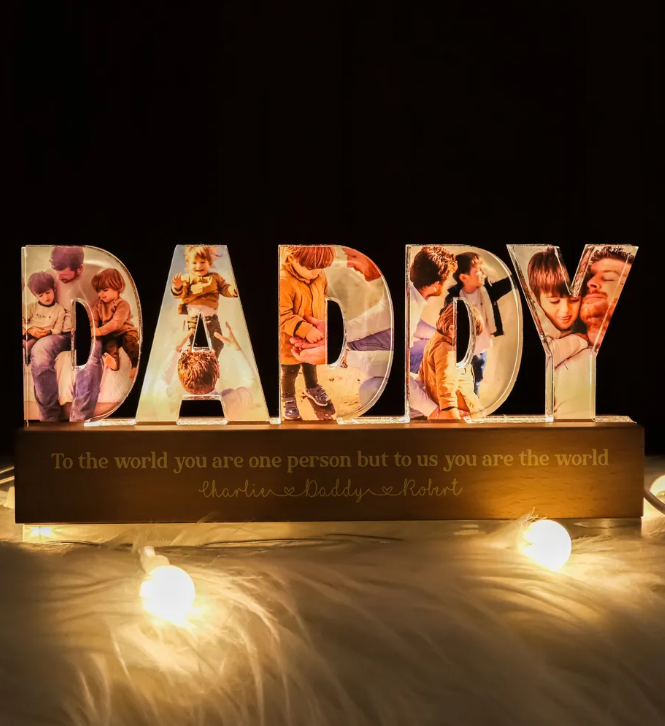 Personalized LED Night Light, Father's Day Gift For Your Men