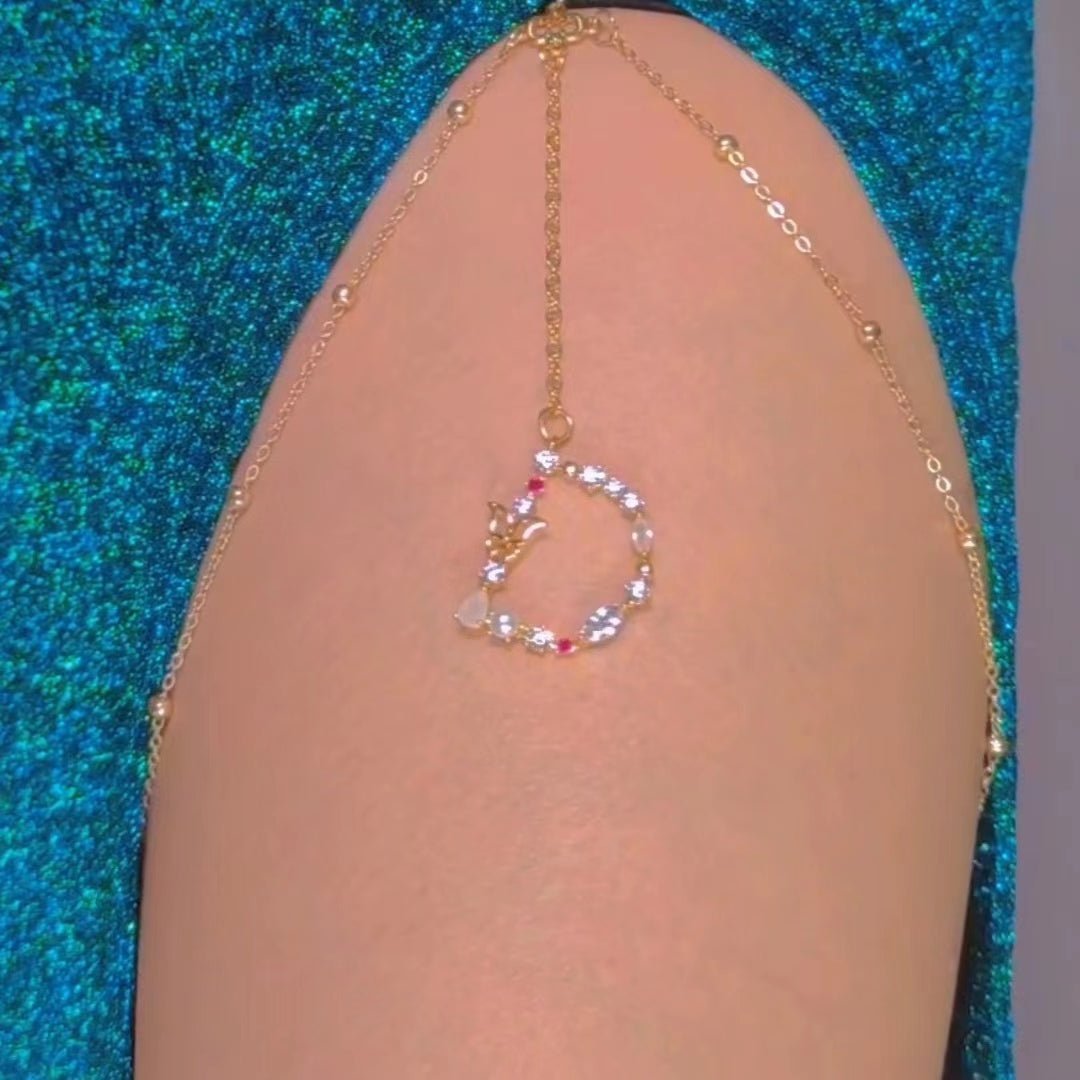 DIAMOND INITIAL LEG CHAIN