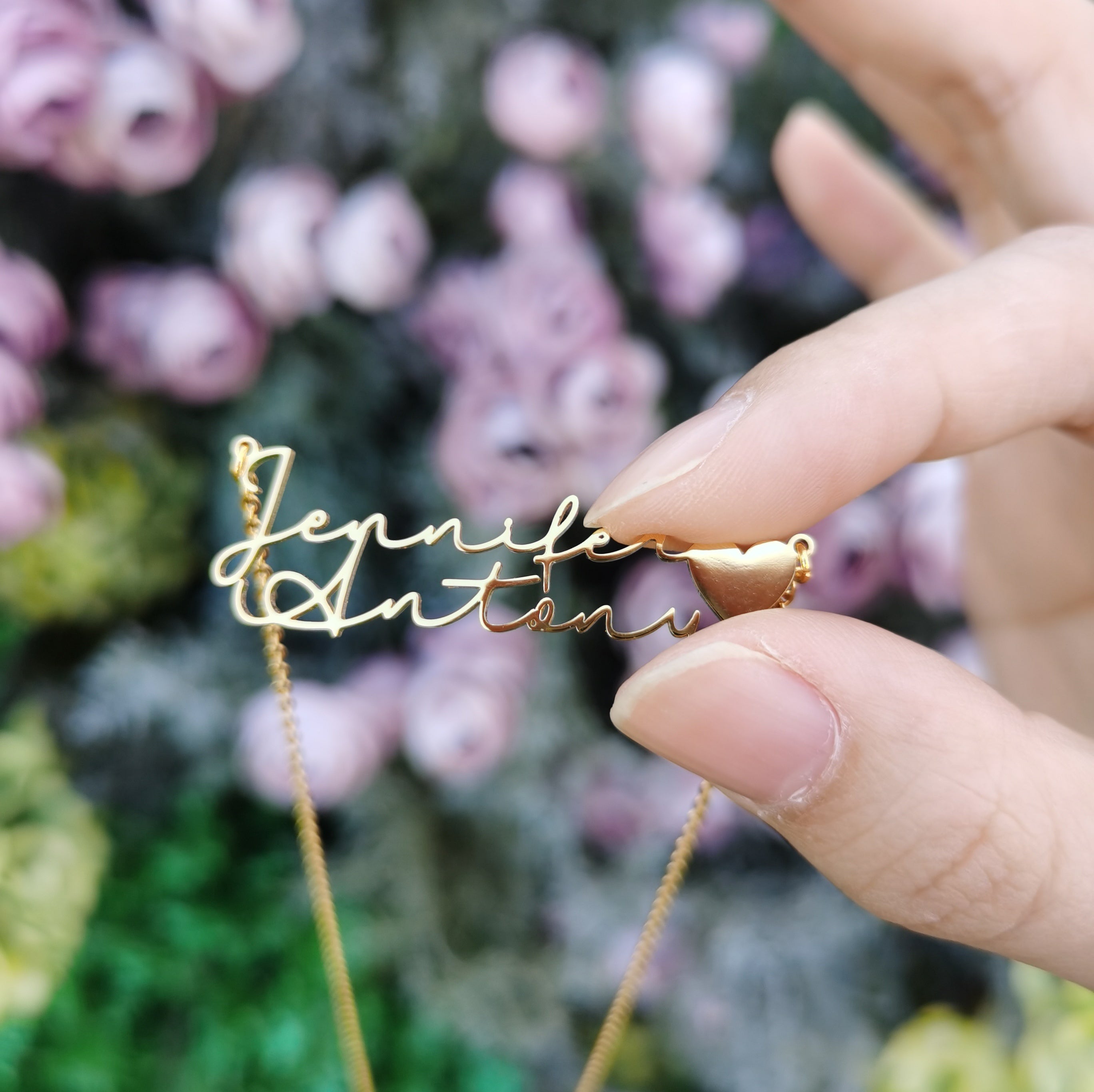 Personalized Double Name Necklace