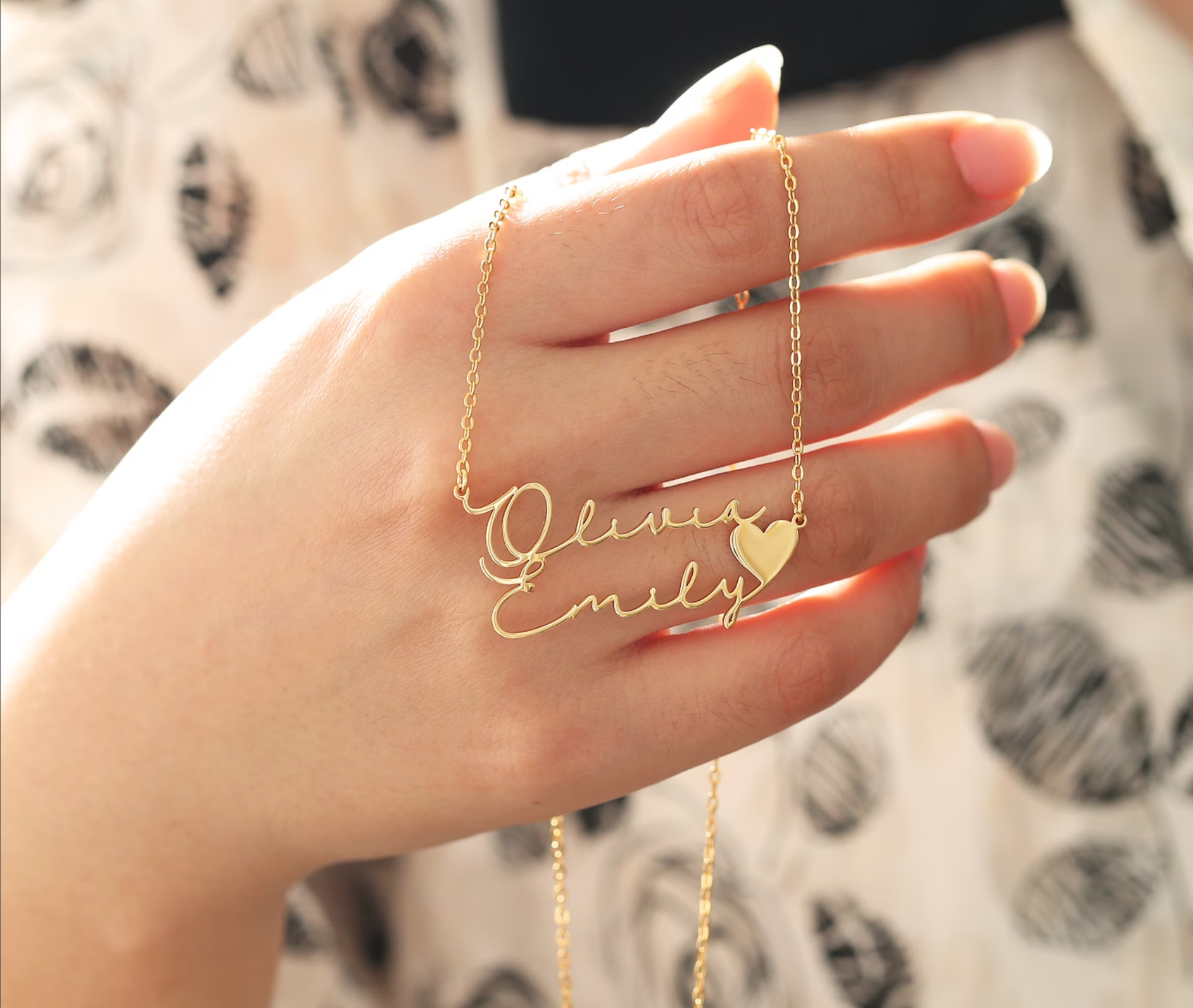 Personalized Double Name Necklace