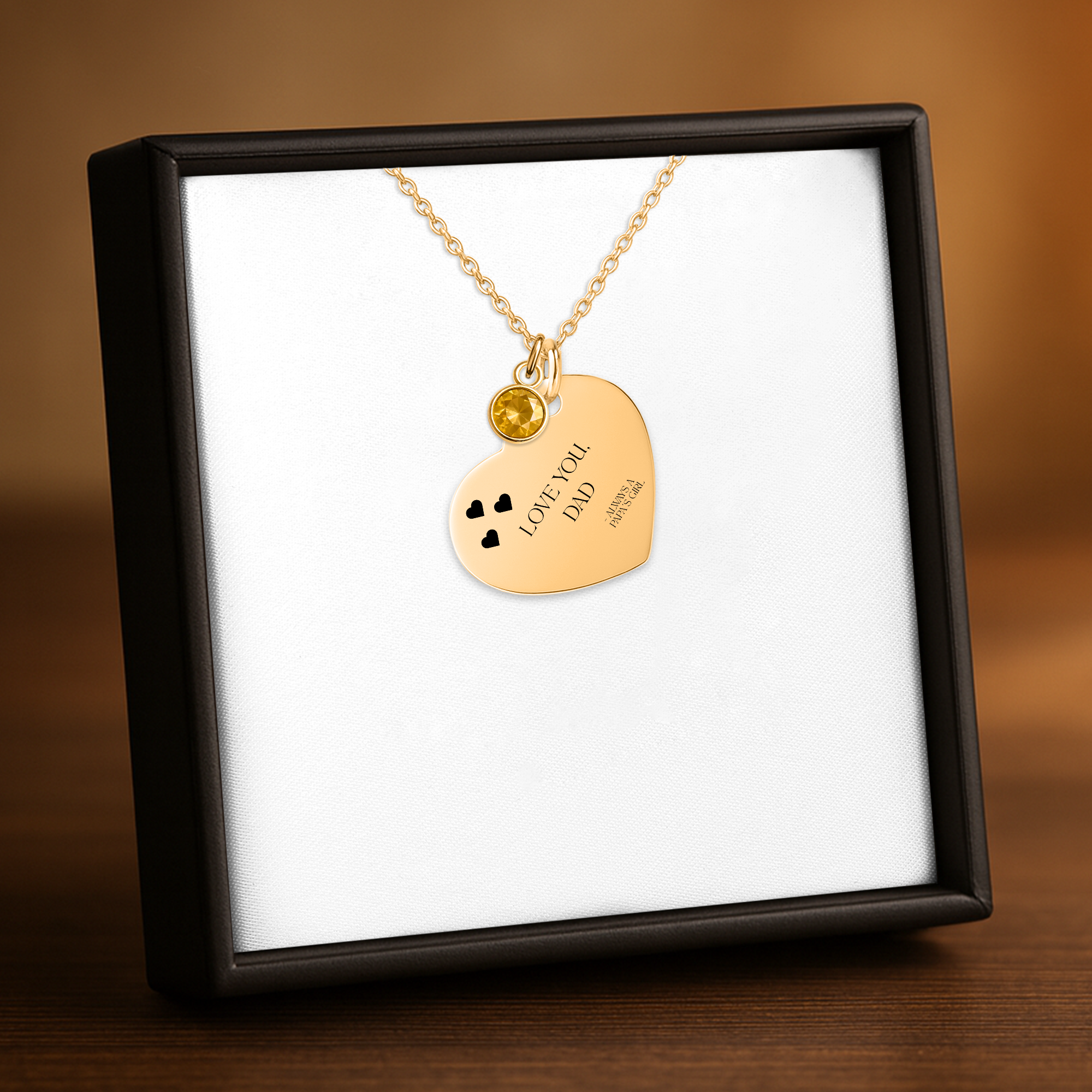 Papa's Girl Gift Necklace to Dad