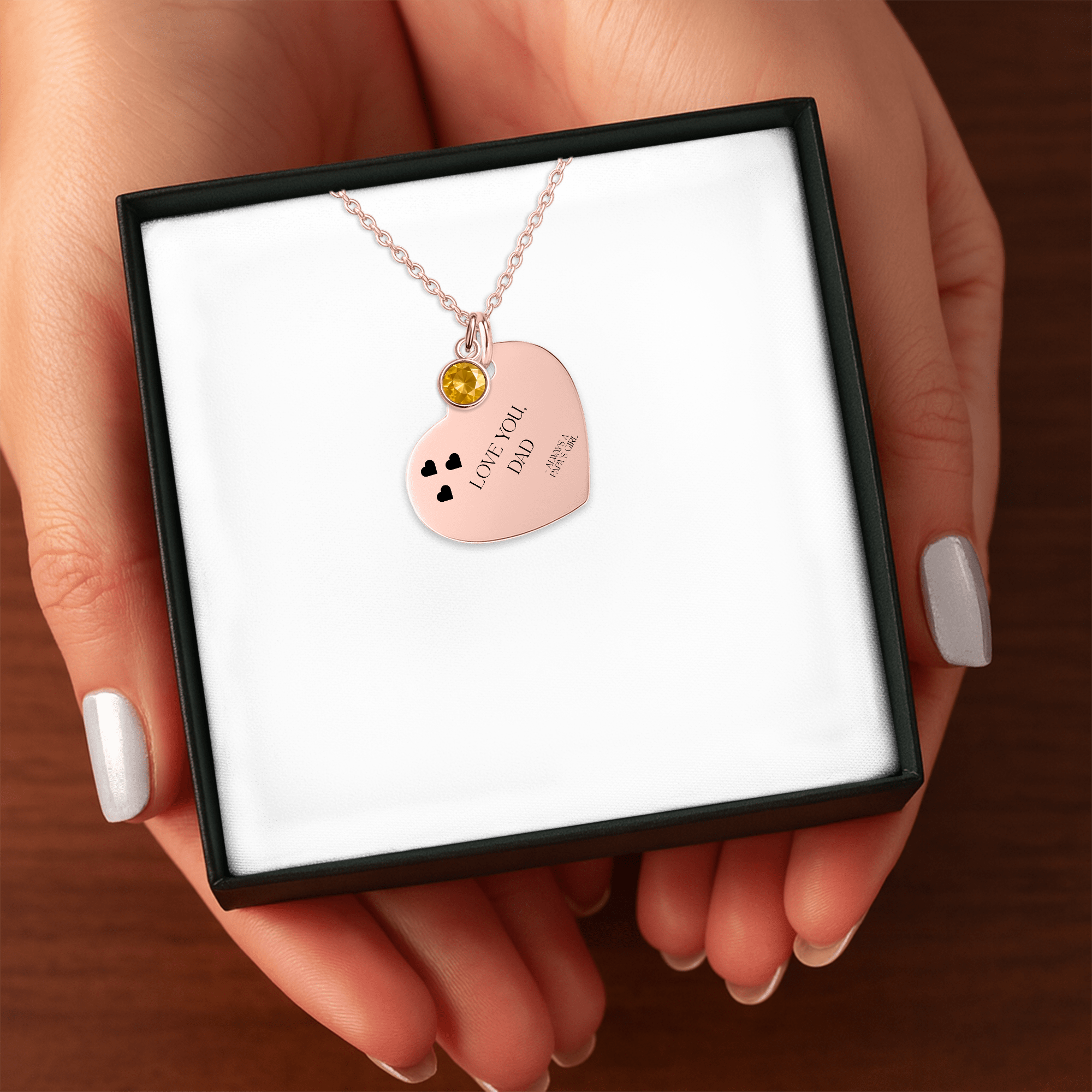 Papa's Girl Gift Necklace to Dad