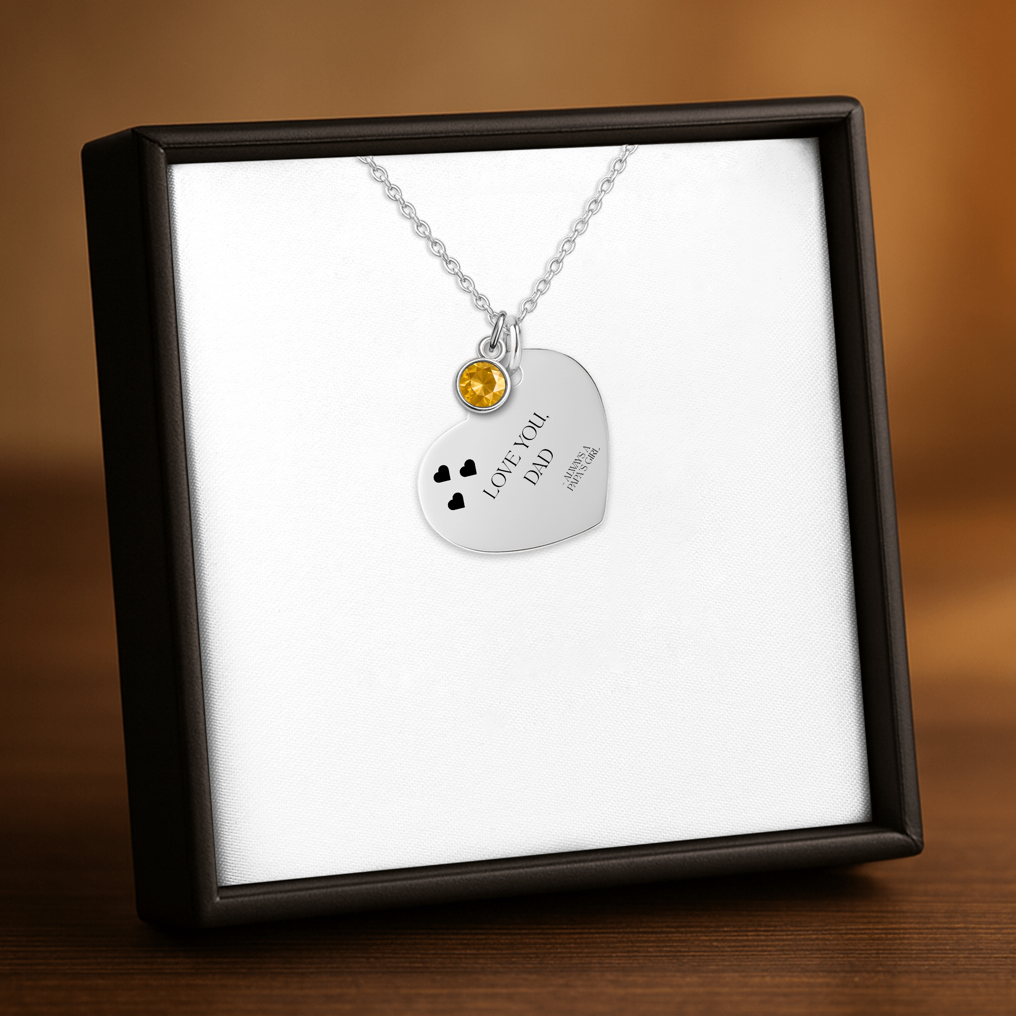 Papa's Girl Gift Necklace to Dad