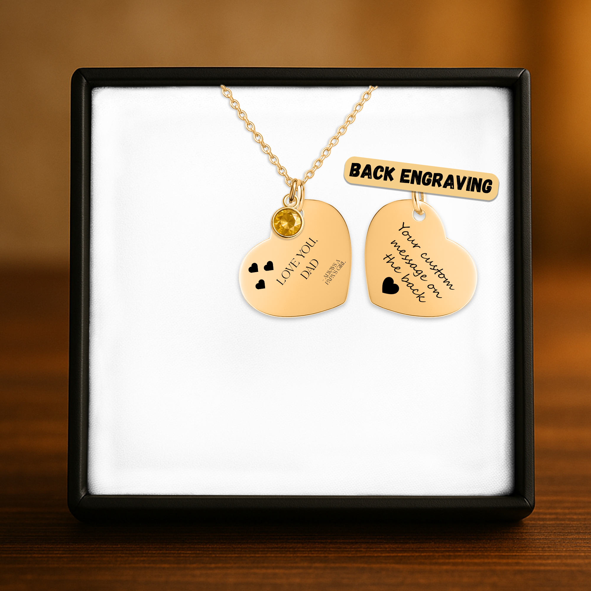 Papa's Girl Gift Necklace to Dad