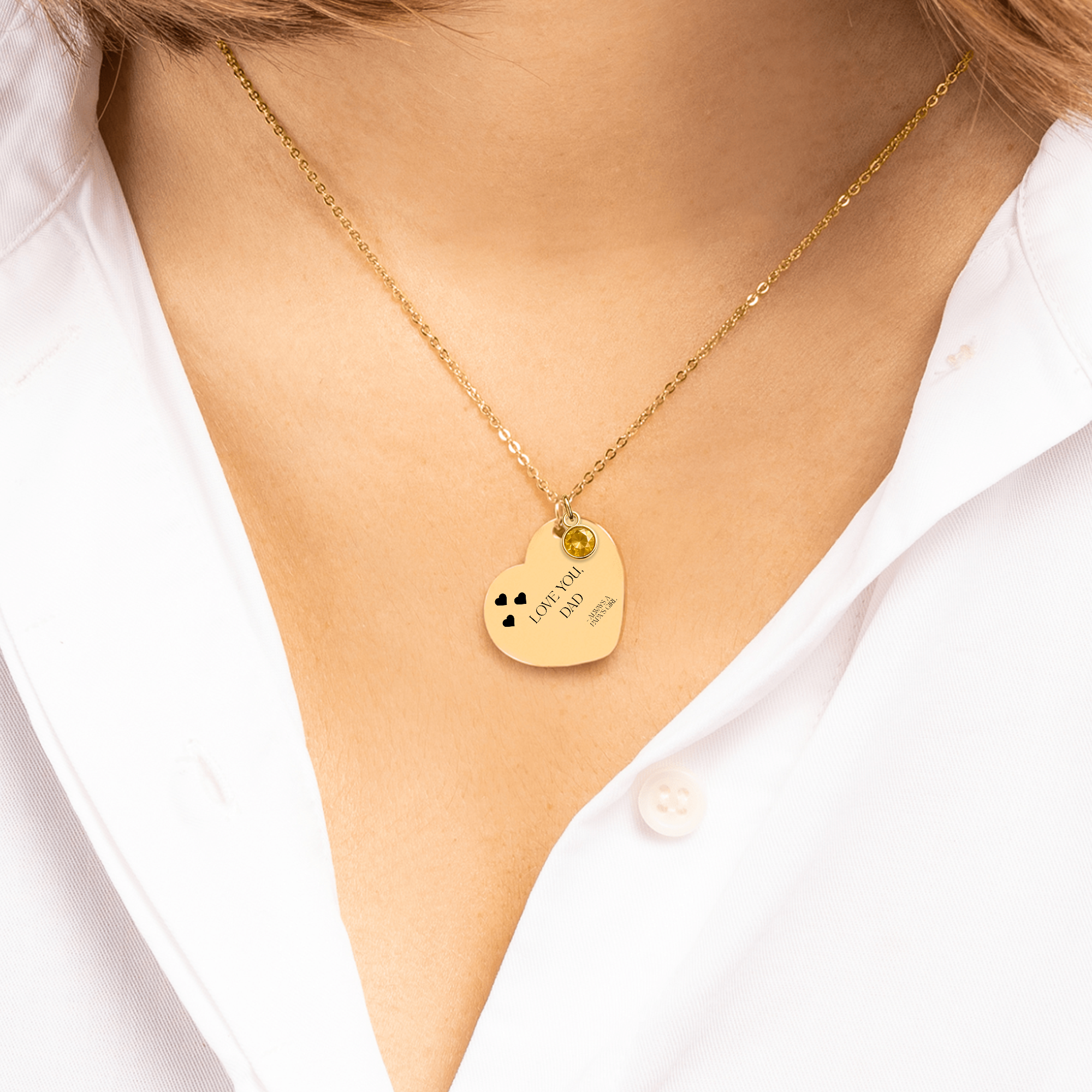 Papa's Girl Gift Necklace to Dad