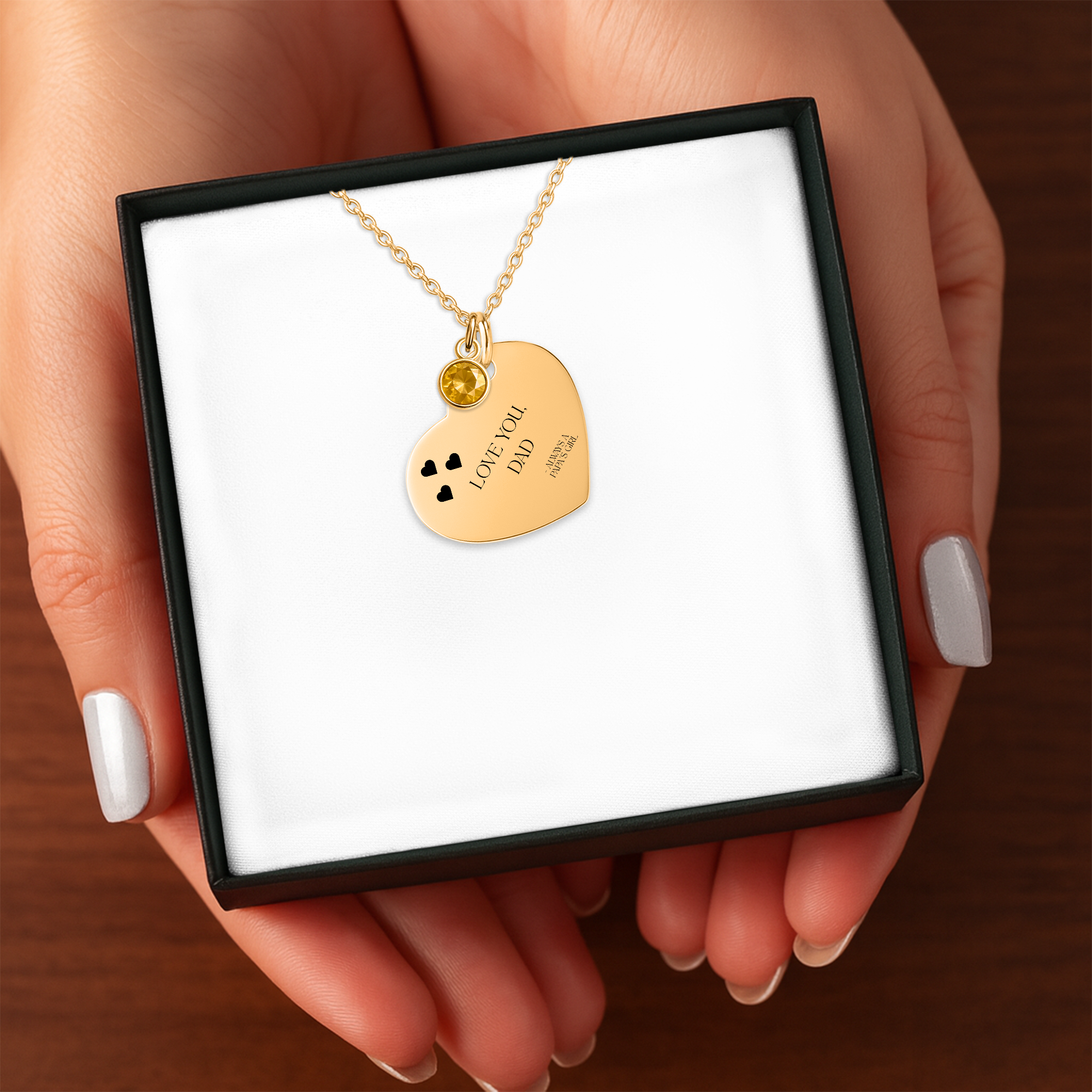 Papa's Girl Gift Necklace to Dad