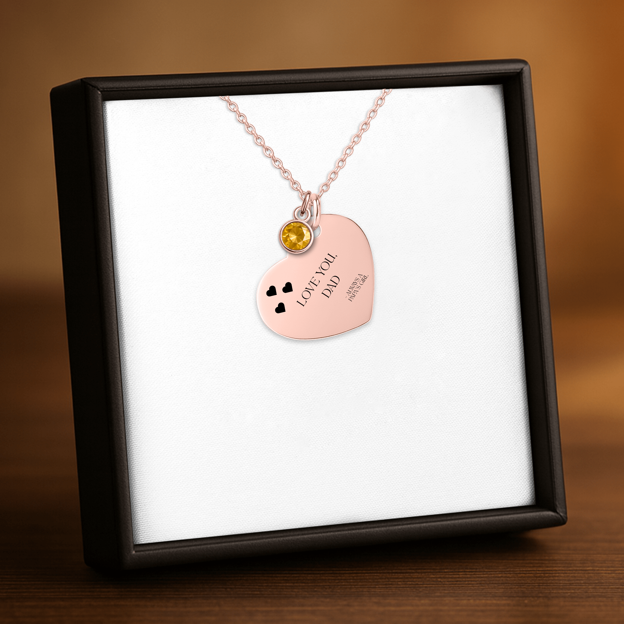 Papa's Girl Gift Necklace to Dad