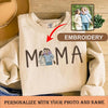 Personalized Embroidered Mama Sweatshirt