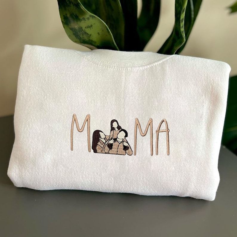 Personalized Embroidered Mama Sweatshirt