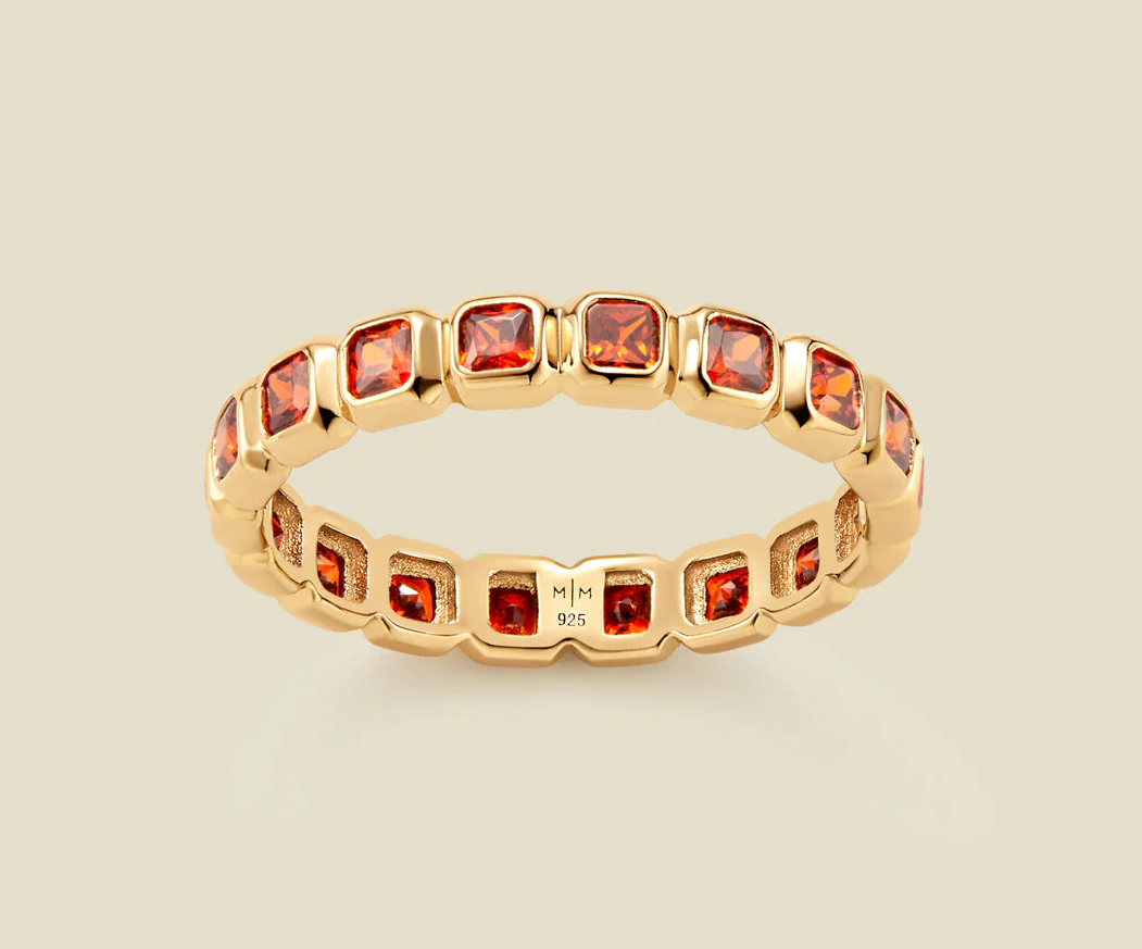 May Birthstone Eternity Ring