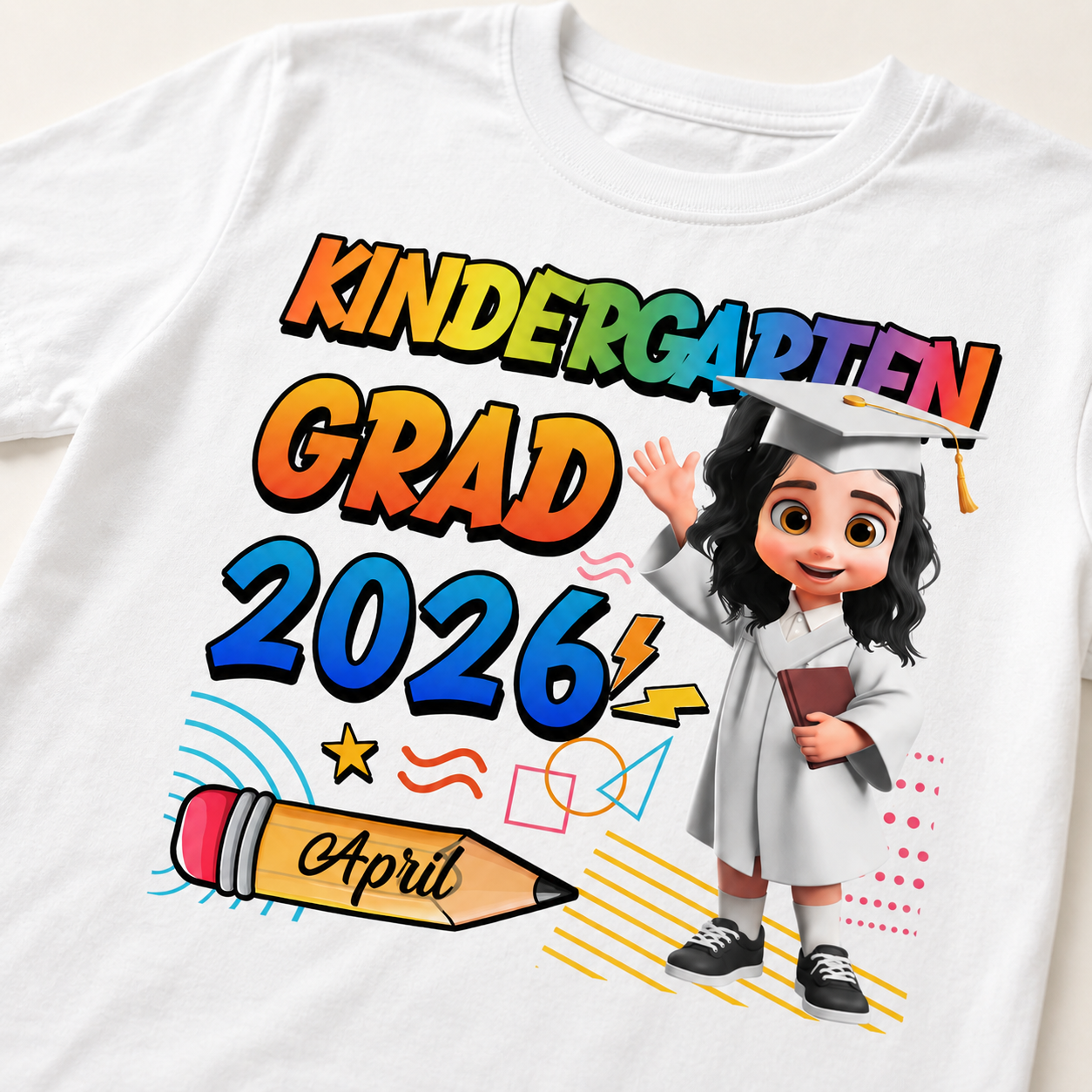 Personalized Preschool & Kindergarten Graduation Shirt