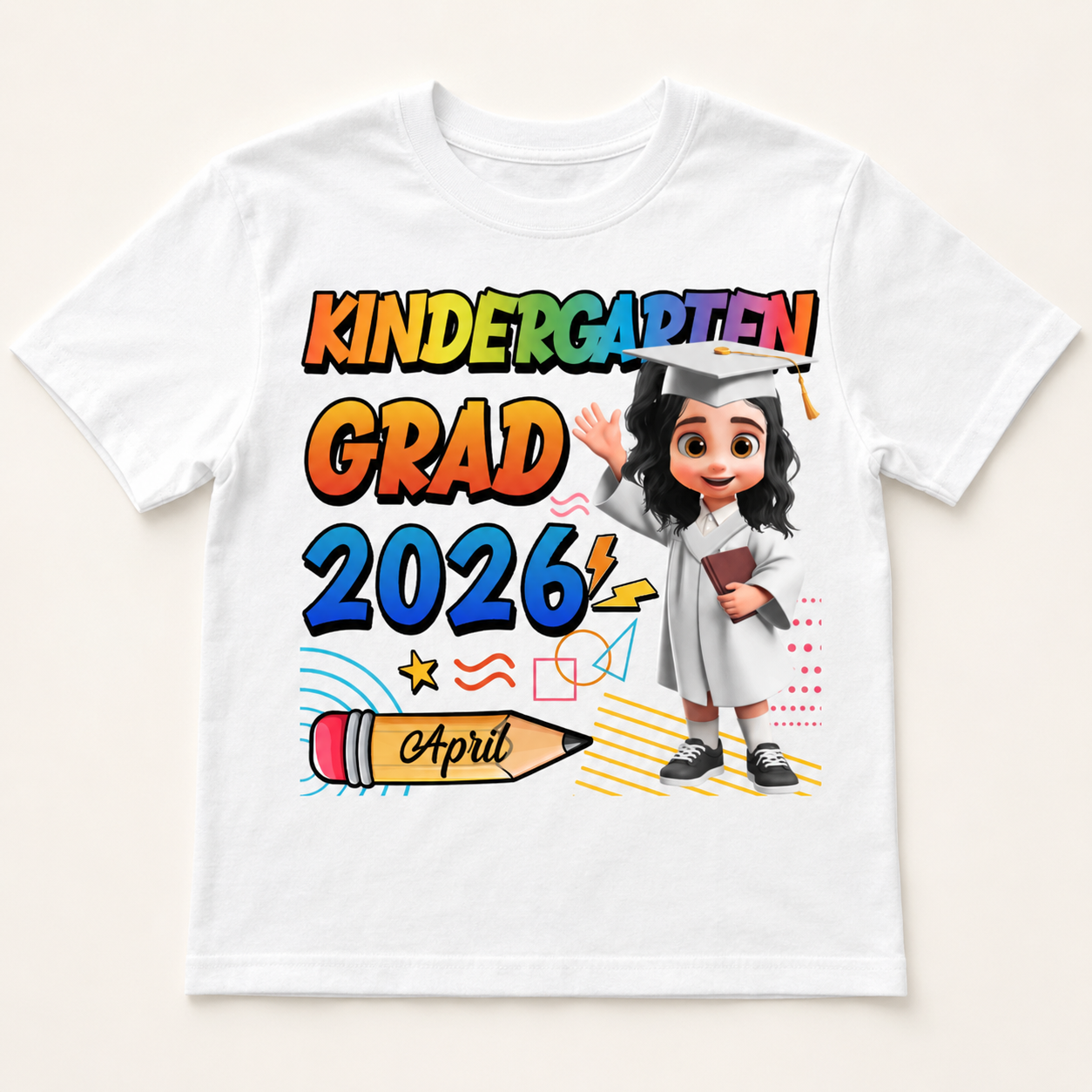 Personalized Preschool & Kindergarten Graduation Shirt