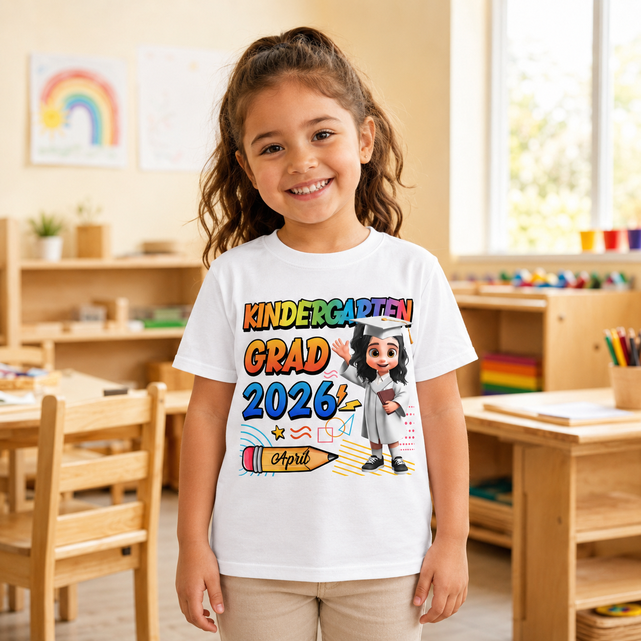 Personalized Preschool & Kindergarten Graduation Shirt