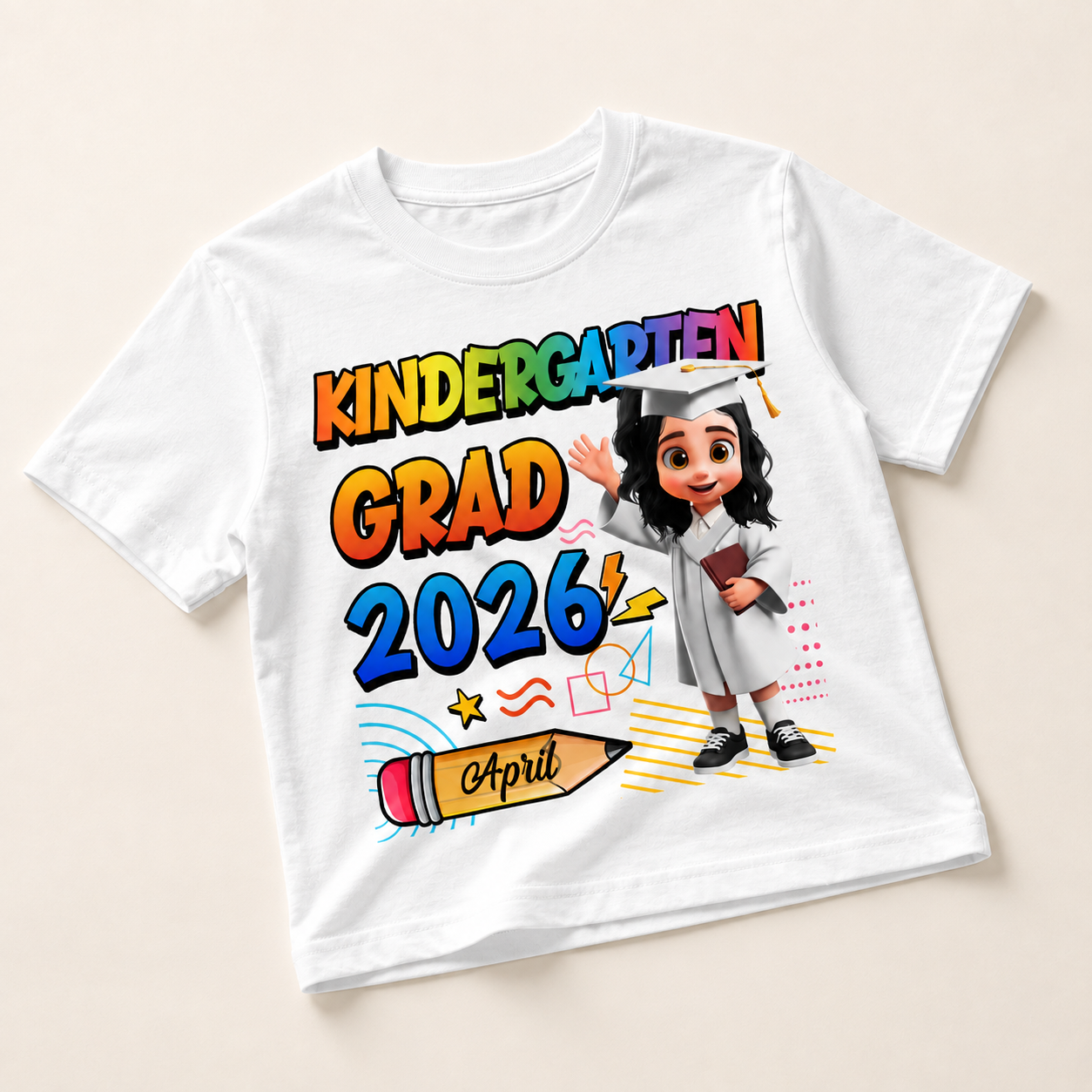 Personalized Preschool & Kindergarten Graduation Shirt