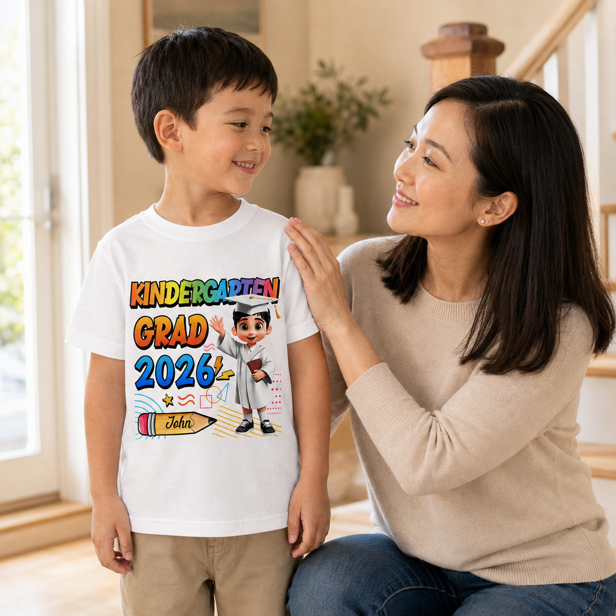 Personalized Preschool & Kindergarten Graduation Shirt