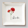 Personalized Jewelry Dish - Friends Are Flowers That Never Fade