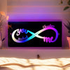 Personalized Acrylic Mirror Light Infinity Love Gift For Couples