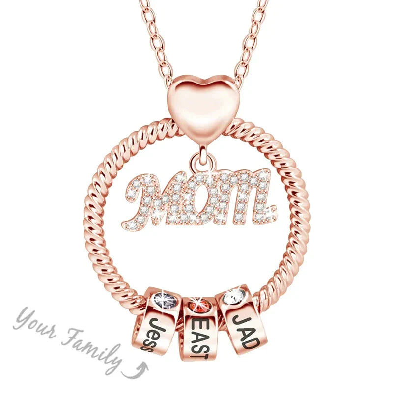 Personalized Necklace - "Ring Mom"