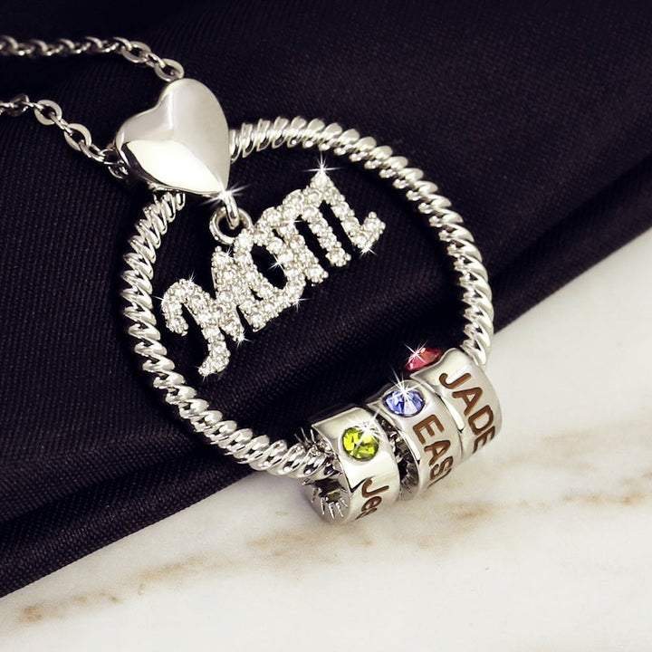 Personalized Necklace - "Ring Mom"